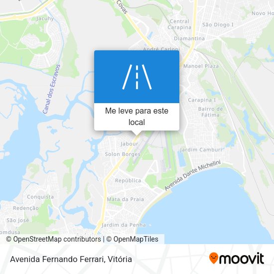 Avenida Fernando Ferrari mapa