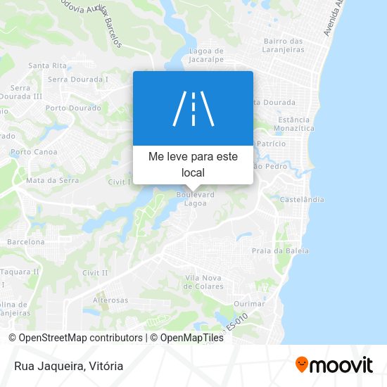 Rua Jaqueira mapa