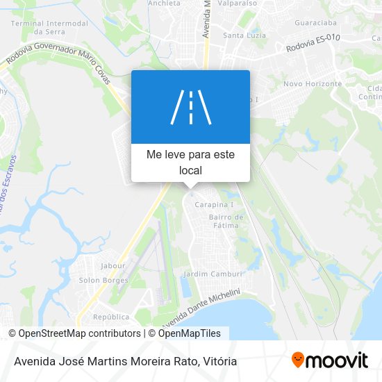 Avenida José Martins Moreira Rato mapa