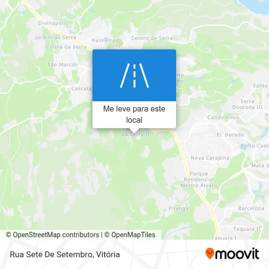 Rua Sete De Setembro mapa