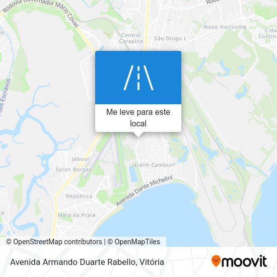 Avenida Armando Duarte Rabello mapa