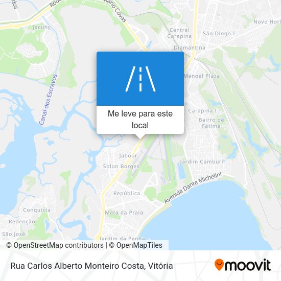 Rua Carlos Alberto Monteiro Costa mapa