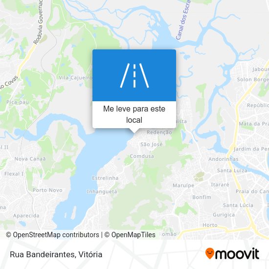 Rua Bandeirantes mapa