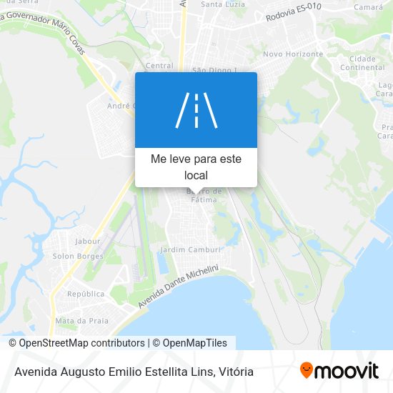 Avenida Augusto Emilio Estellita Lins mapa