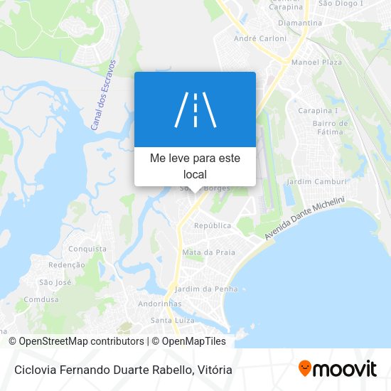 Ciclovia Fernando Duarte Rabello mapa