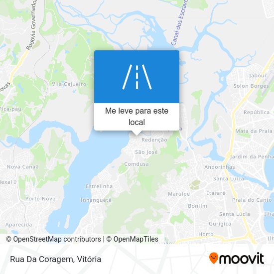 Rua Da Coragem mapa