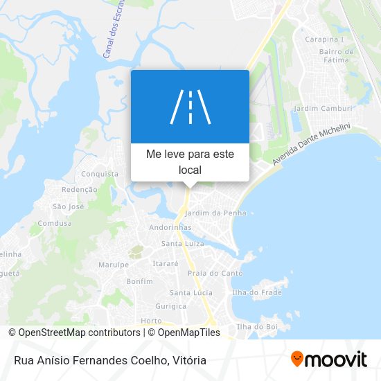 Rua Anísio Fernandes Coelho mapa