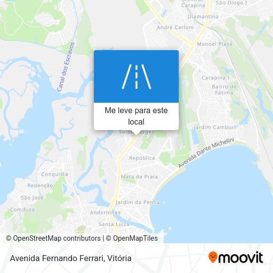 Avenida Fernando Ferrari mapa