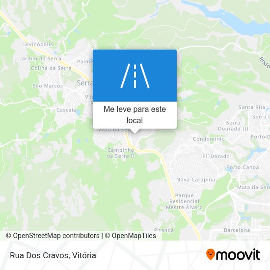 Rua Dos Cravos mapa