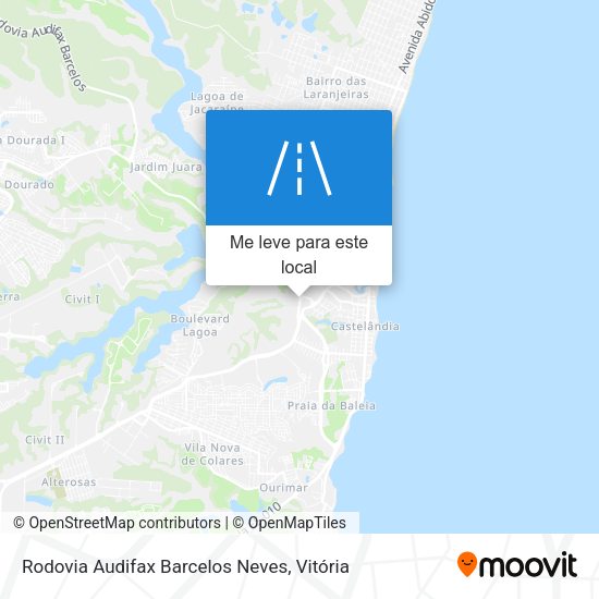 Rodovia Audifax Barcelos Neves mapa