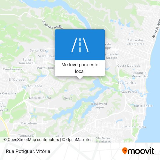 Rua Potiguar mapa