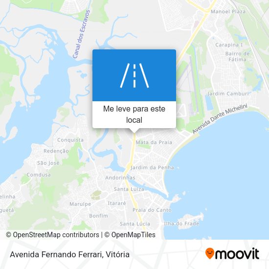 Avenida Fernando Ferrari mapa