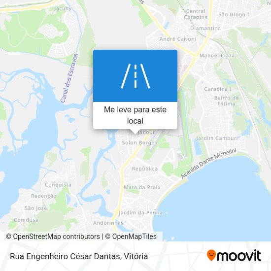 Rua Engenheiro César Dantas mapa