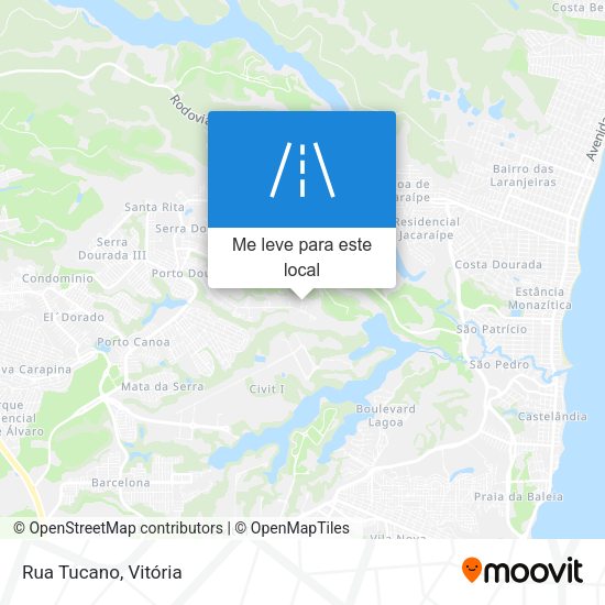 Rua Tucano mapa
