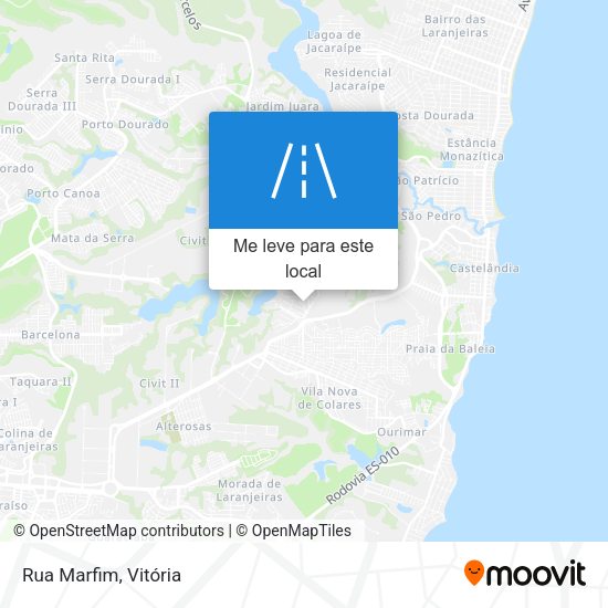 Rua Marfim mapa