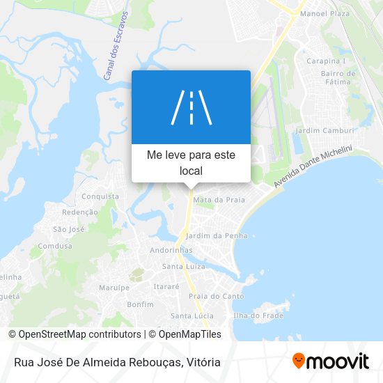 Rua José De Almeida Rebouças mapa