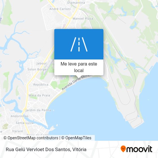 Rua Gelú Vervloet Dos Santos mapa