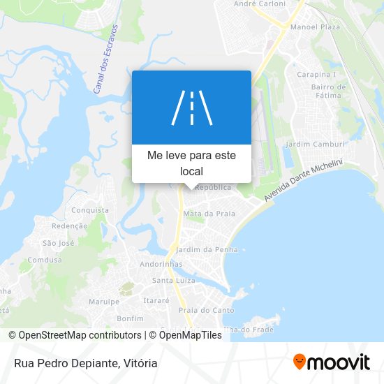 Rua Pedro Depiante mapa