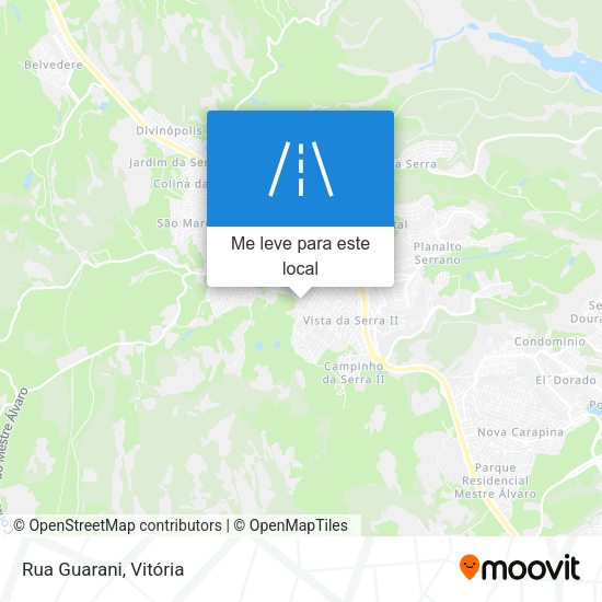 Rua Guarani mapa