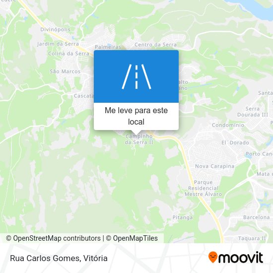 Rua Carlos Gomes mapa