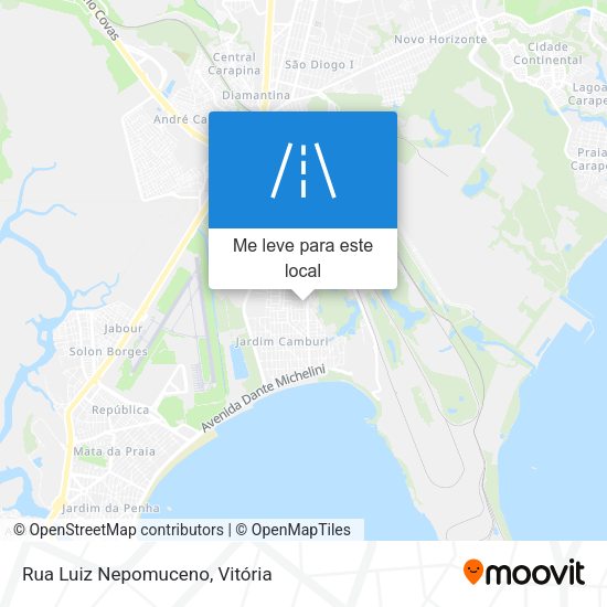 Rua Luiz Nepomuceno mapa