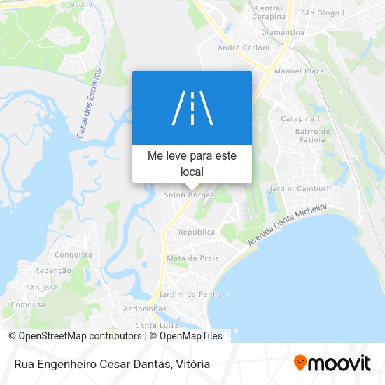 Rua Engenheiro César Dantas mapa