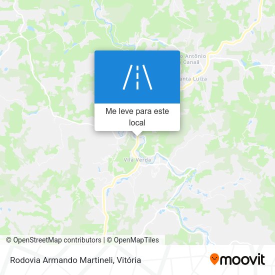 Rodovia Armando Martineli mapa