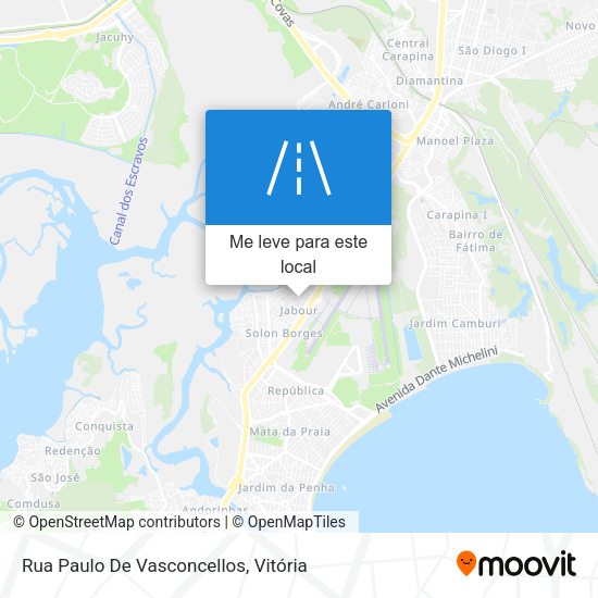 Rua Paulo De Vasconcellos mapa