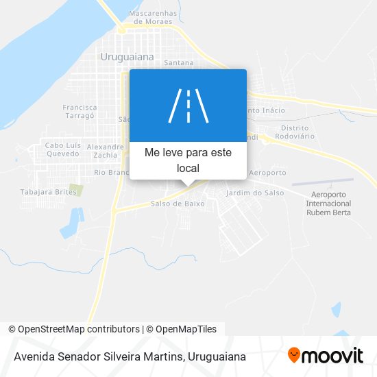 Avenida Senador Silveira Martins mapa