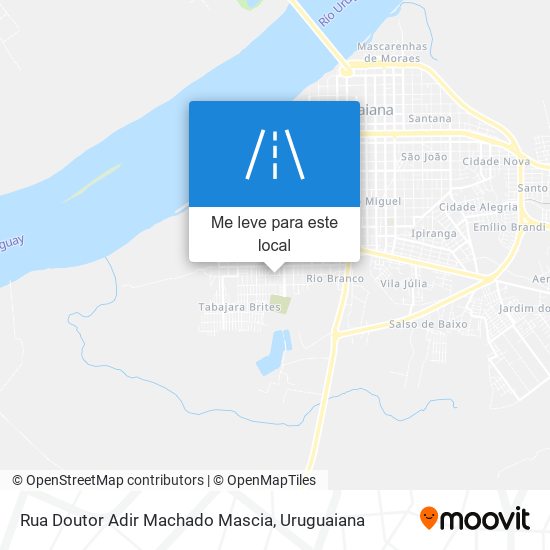 Rua Doutor Adir Machado Mascia mapa