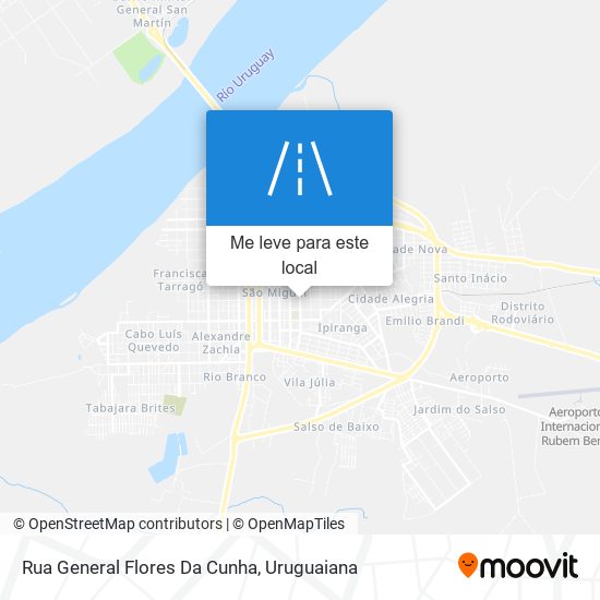 Rua General Flores Da Cunha mapa