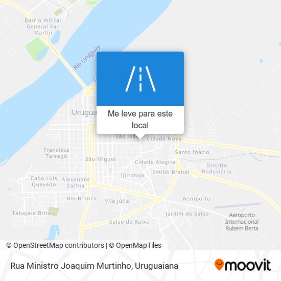 Rua Ministro Joaquim Murtinho mapa