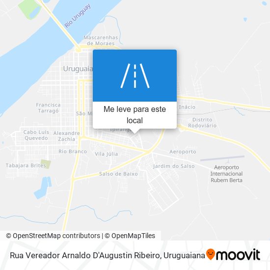 Rua Vereador Arnaldo D'Augustin Ribeiro mapa