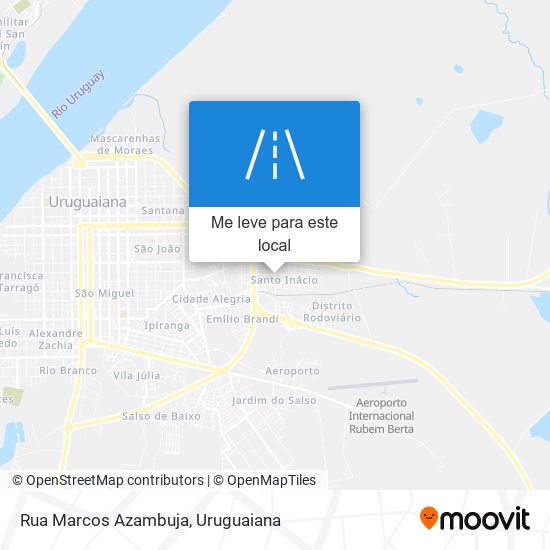 Rua Marcos Azambuja mapa