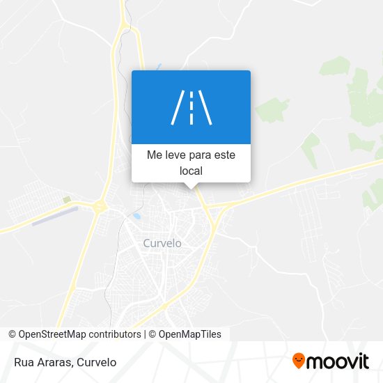 Rua Araras mapa