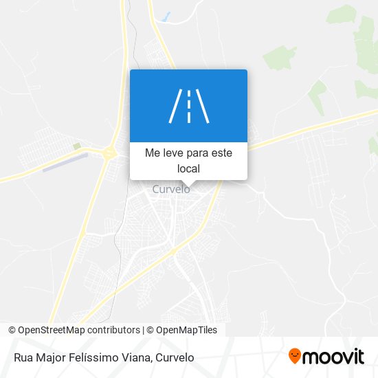 Rua Major Felíssimo Viana mapa