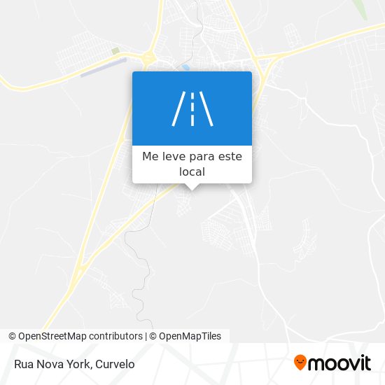 Rua Nova York mapa