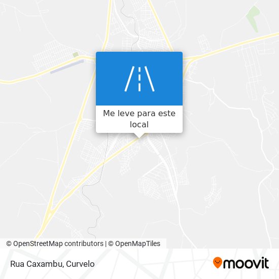 Rua Caxambu mapa