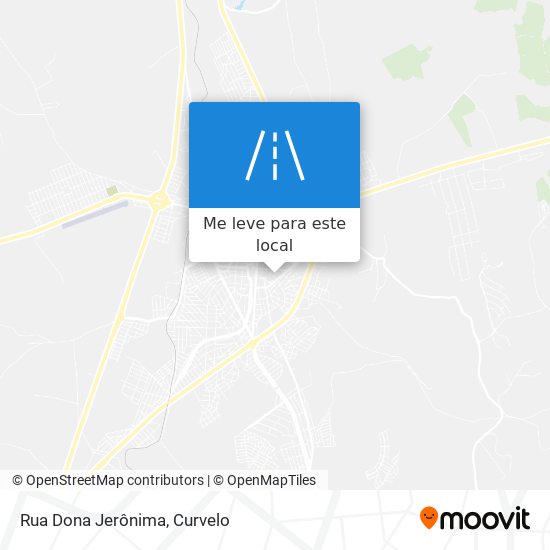 Rua Dona Jerônima mapa