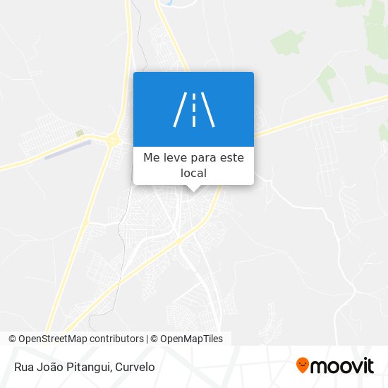 Rua João Pitangui mapa