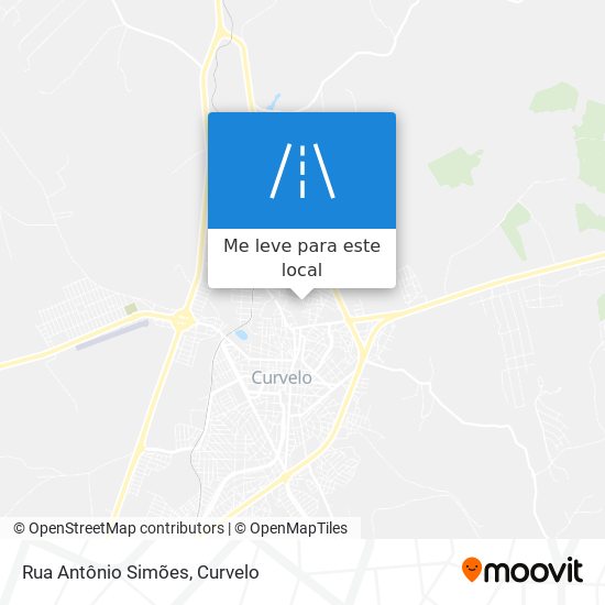 Rua Antônio Simões mapa