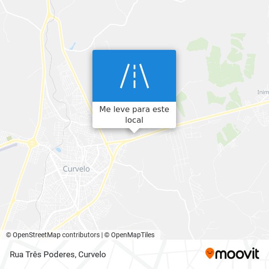 Rua Três Poderes mapa