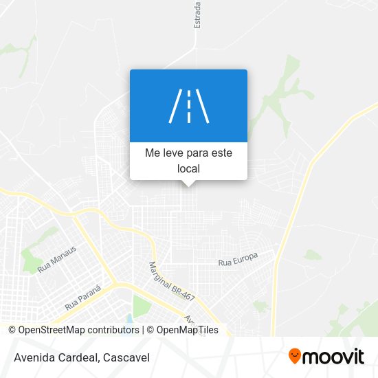 Avenida Cardeal mapa