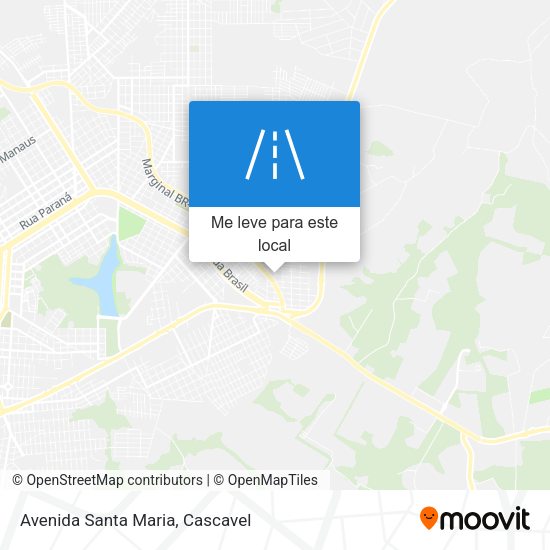 Avenida Santa Maria mapa