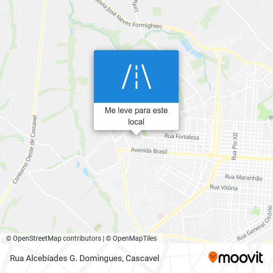 Rua Alcebíades G. Domingues mapa