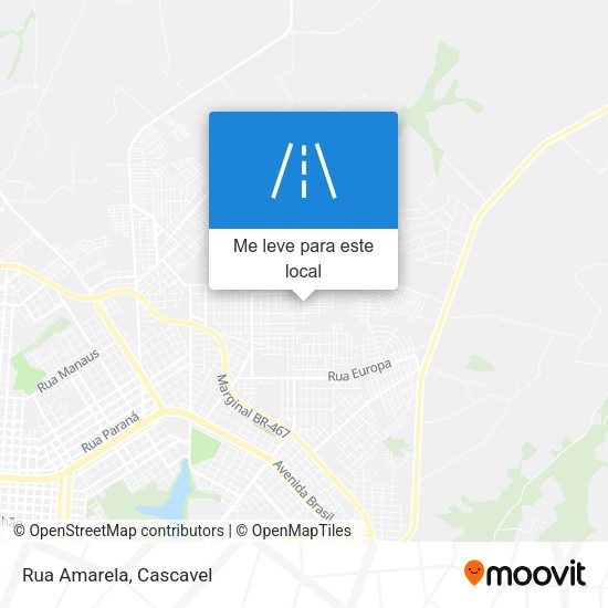Rua Amarela mapa