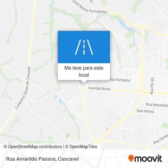 Rua Amarildo Passos mapa