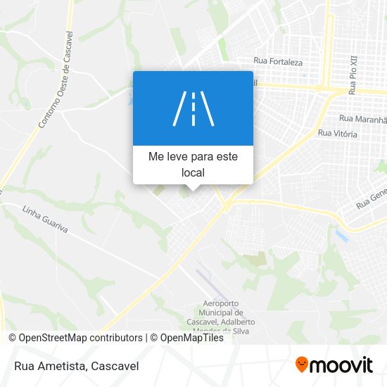 Rua Ametista mapa