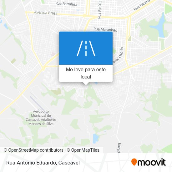 Rua Antônio Eduardo mapa