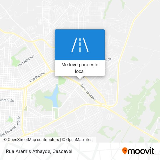 Rua Aramis Athayde mapa